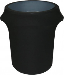 32 Gallon Trash Can With Black Cover