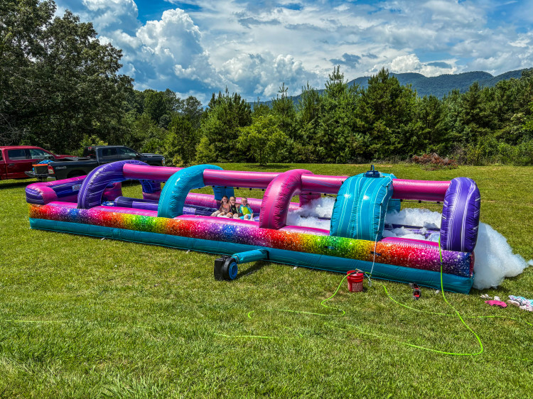 Glitter Foam Slip N Slide